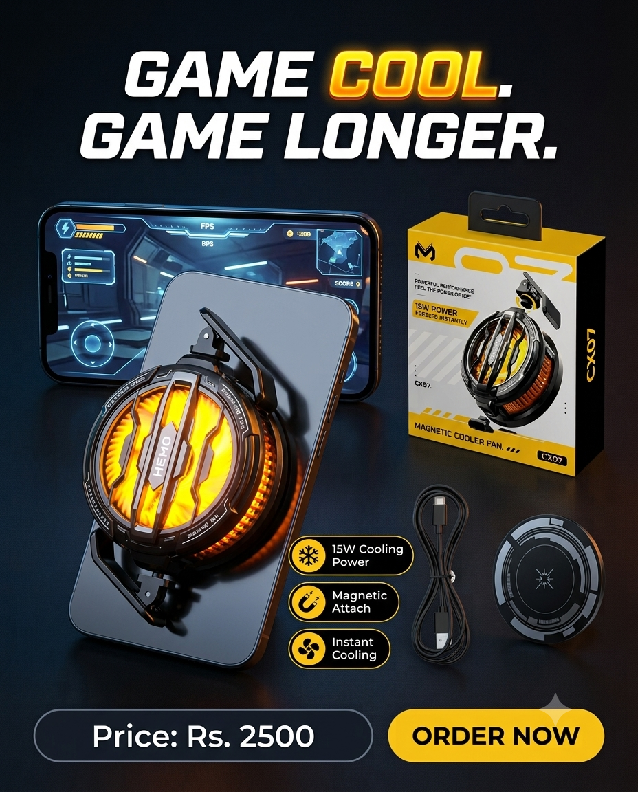 CX07 Magnetic Cooling Fan for Mobile